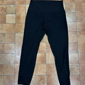 Lululemon align black ribbed high waisted leggings size 8